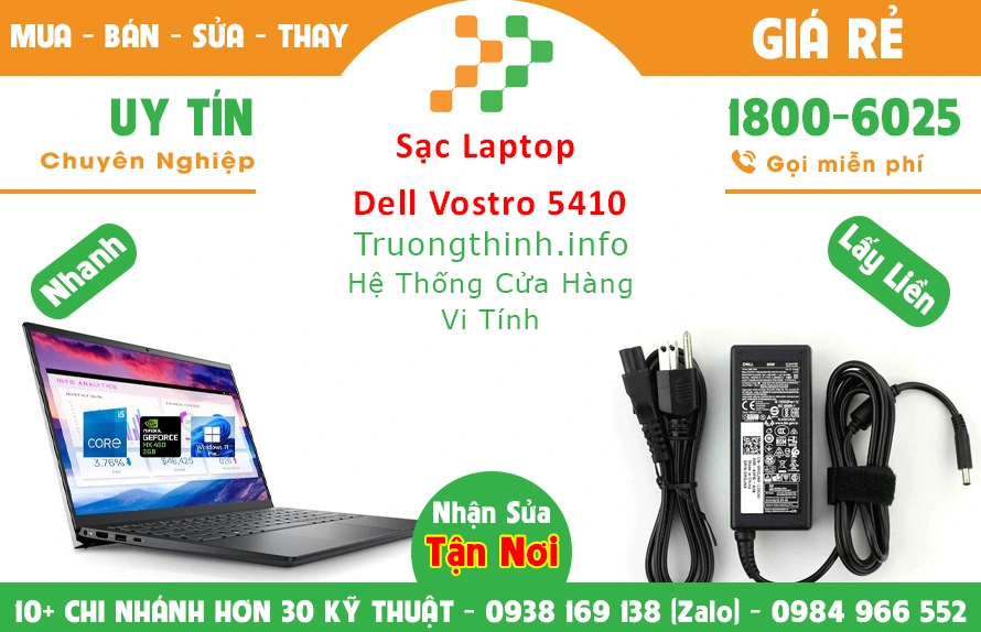 Sạc Laptop Dell Vostro 5410 Chính Hãng Giá Rẻ