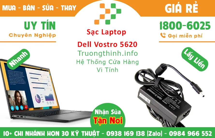 Sạc Laptop Dell Vostro 5620 Chính Hãng Giá Rẻ