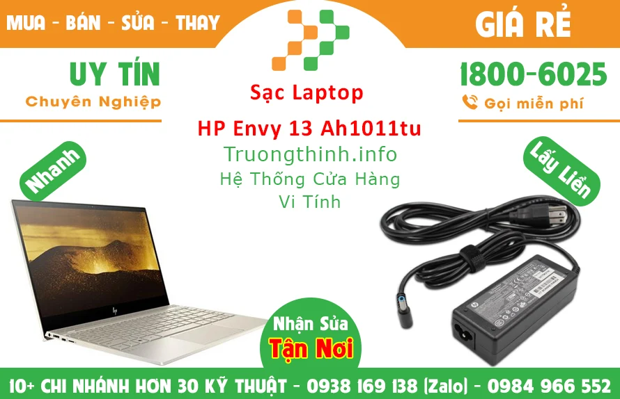 Sạc Laptop HP Envy 13 Ah1011tu Chính Hãng Giá Rẻ