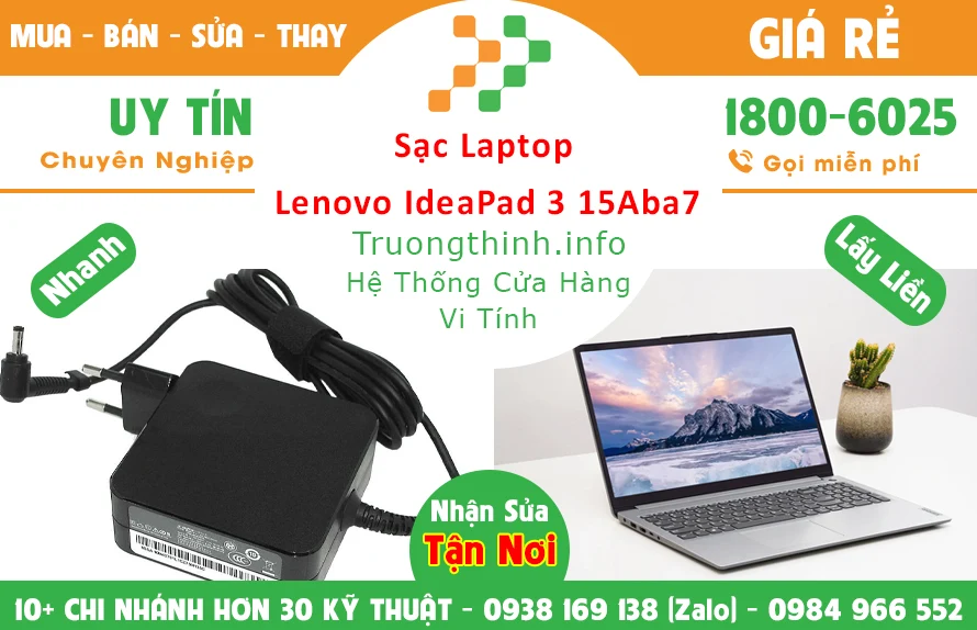 Sạc Laptop Lenovo Ideapad 3 15Aba7 Chính Hãng Giá Rẻ