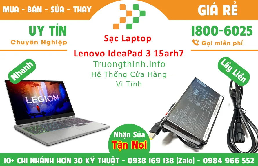 Sạc Laptop Lenovo Ideapad 3 15Arh7 Chính Hãng Giá Rẻ