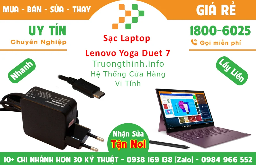 Sạc Laptop Lenovo Yoga Duet 7 Chính Hãng Giá Rẻ