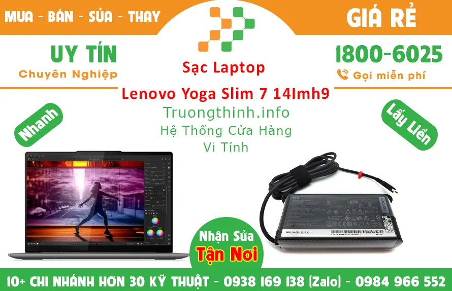 Sạc Laptop Lenovo Slim 7 14Imh9 Chính Hãng Giá Rẻ