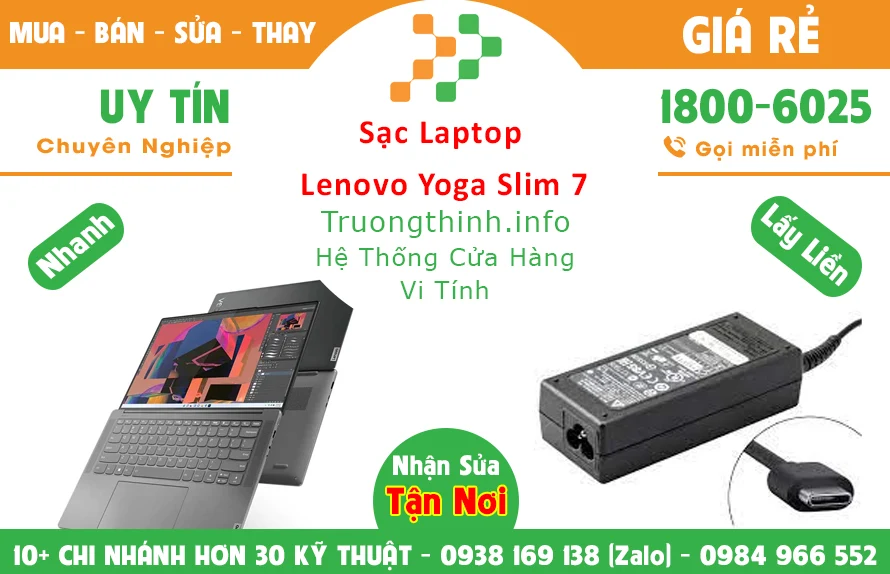 Sạc Laptop Lenovo Yoga Slim 7 Chính Hãng Giá Rẻ