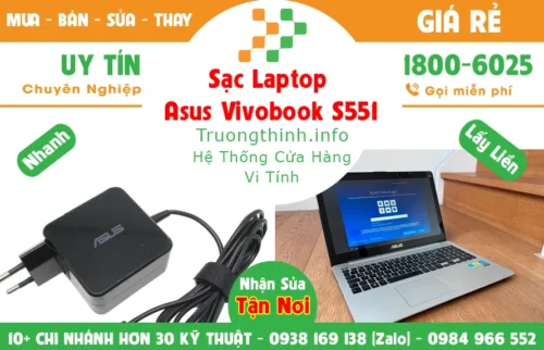 Sạc Laptop Asus Vivobook S551