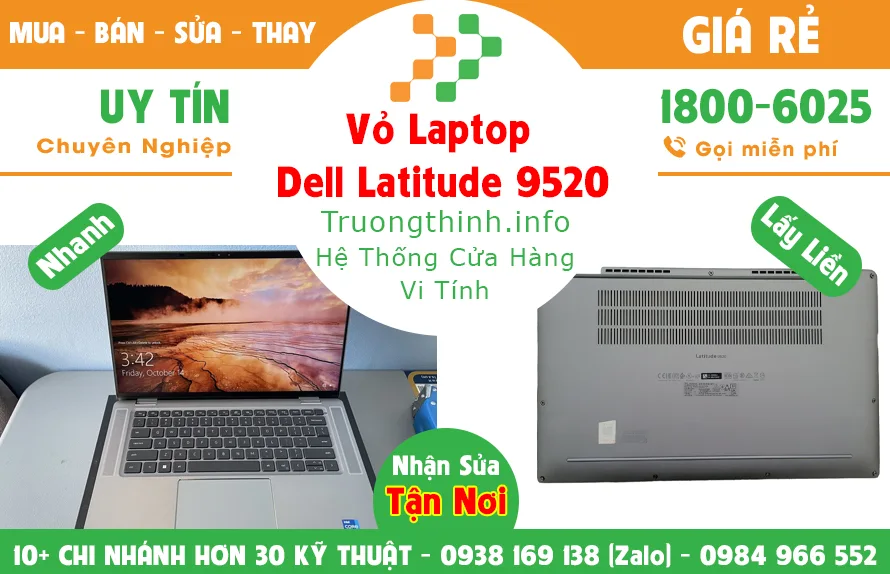 Vỏ Laptop Dell Latitude 9520 Giá Rẻ | Vi Tính Trường Thịnh