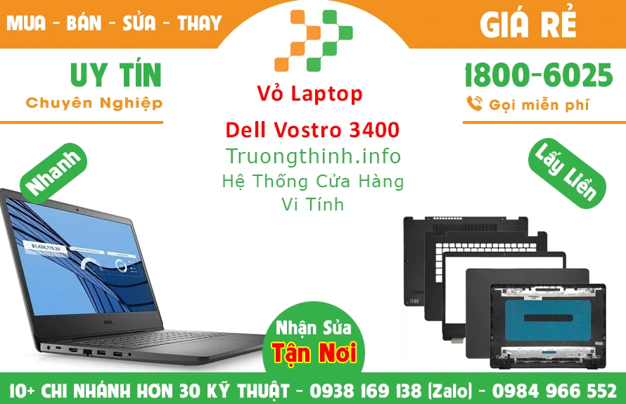 Vỏ Laptop Dell Vostro 3400