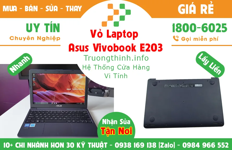 Vỏ Laptop Asus Vivobook E203 Giá Rẻ | Vi Tính Trường Thịnh