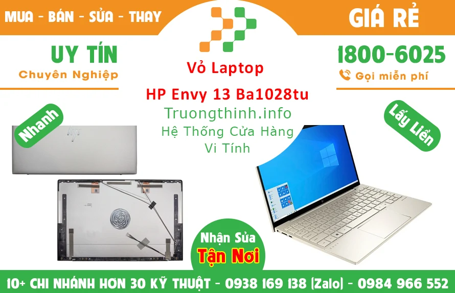 Vỏ Laptop HP Envy 13 Ba1028tu