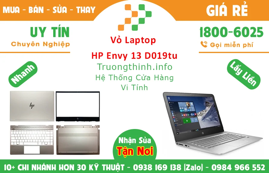 Vỏ Laptop HP Envy 13 D019tu