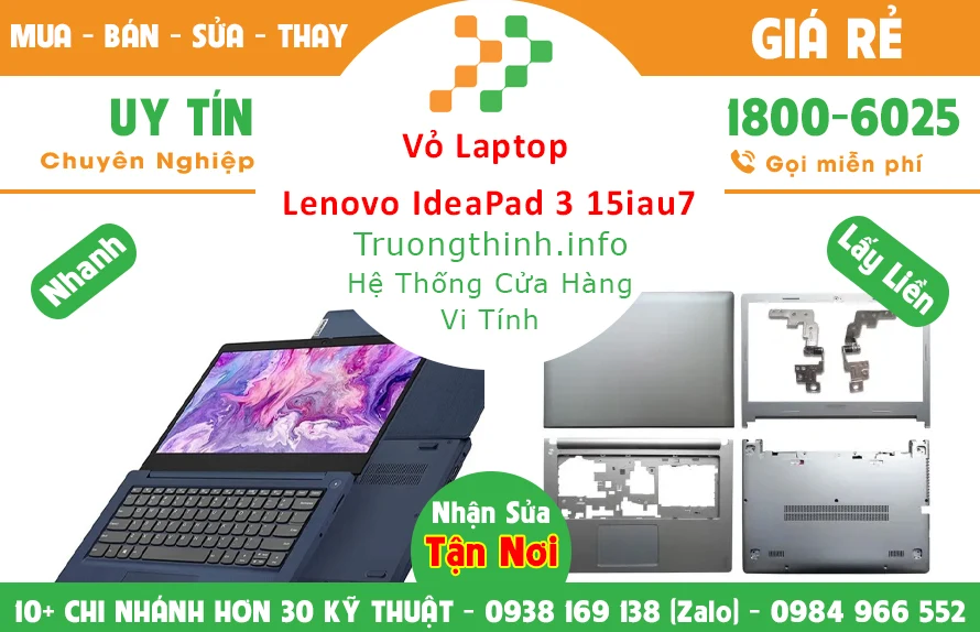 Vỏ Laptop Lenovo Ideapad 3 15Iau7