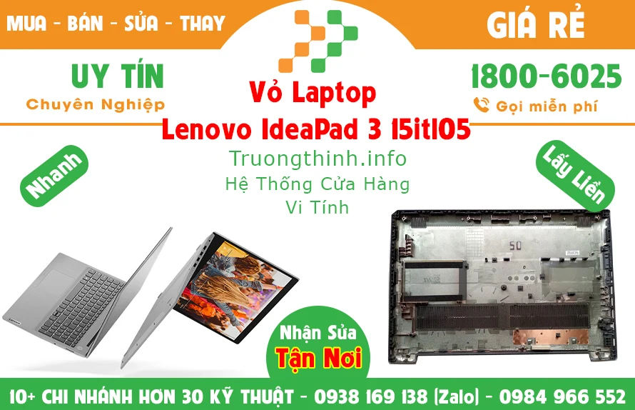 Thay Vỏ Laptop Lenovo Ideapad 3 15Itl05