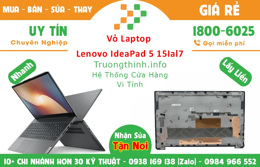 Thay Vỏ Laptop Lenovo Ideapad 5 15Ial7