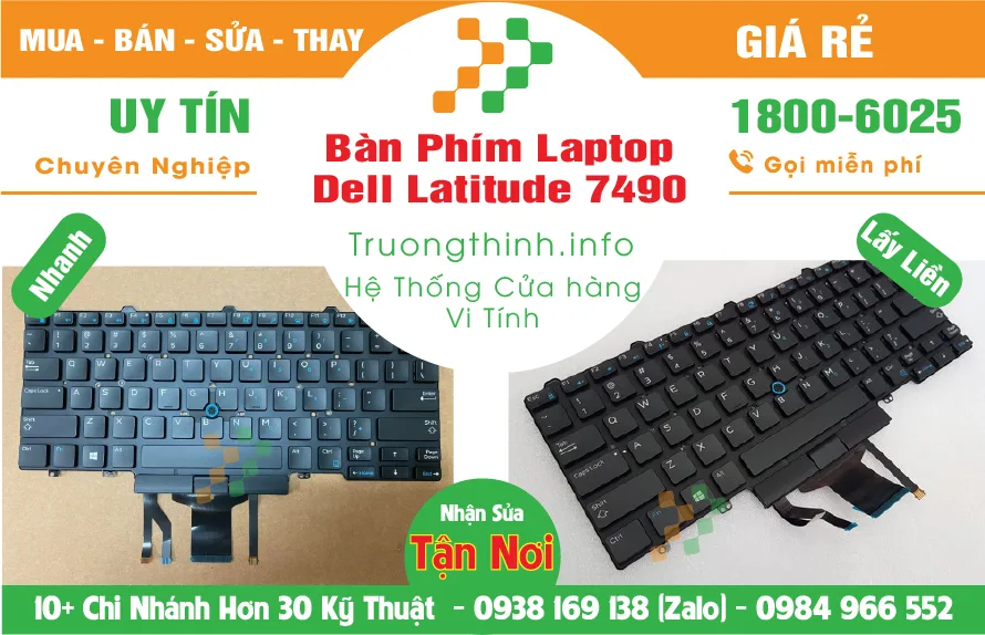 Bàn Phím Laptop Dell Latitude 7490 - Giá Rẻ | Vi Tính Trường Thịnh