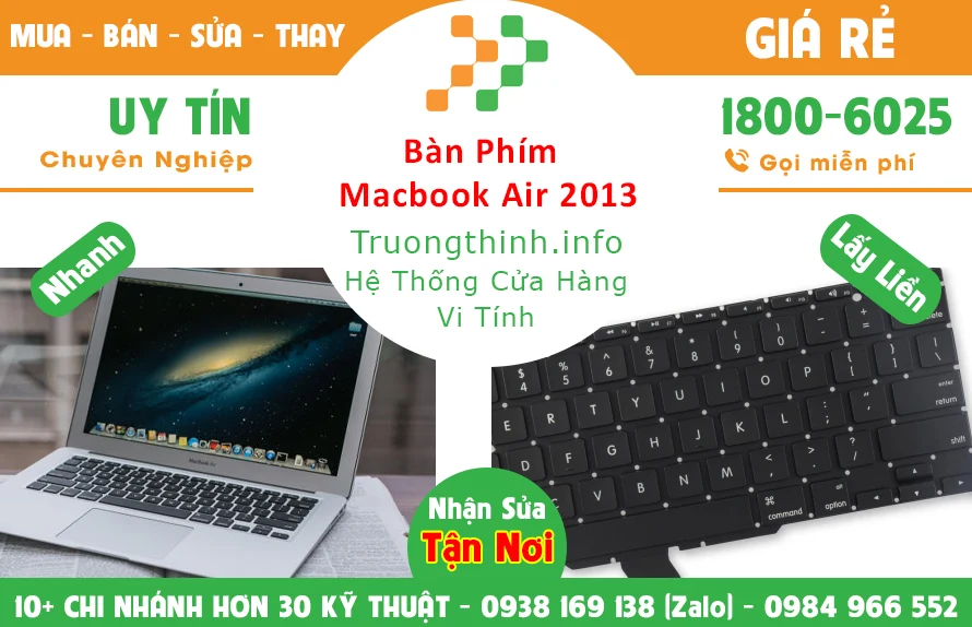 Bán Bàn Phím Macbook Air 2013