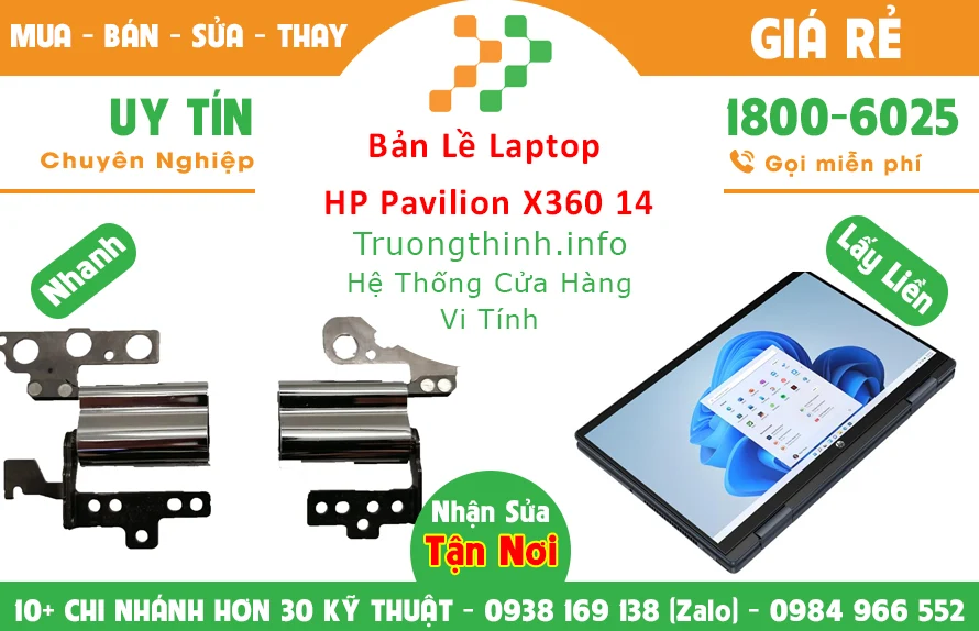 Bán Bản lề Laptop Hp Pavilion X360 14