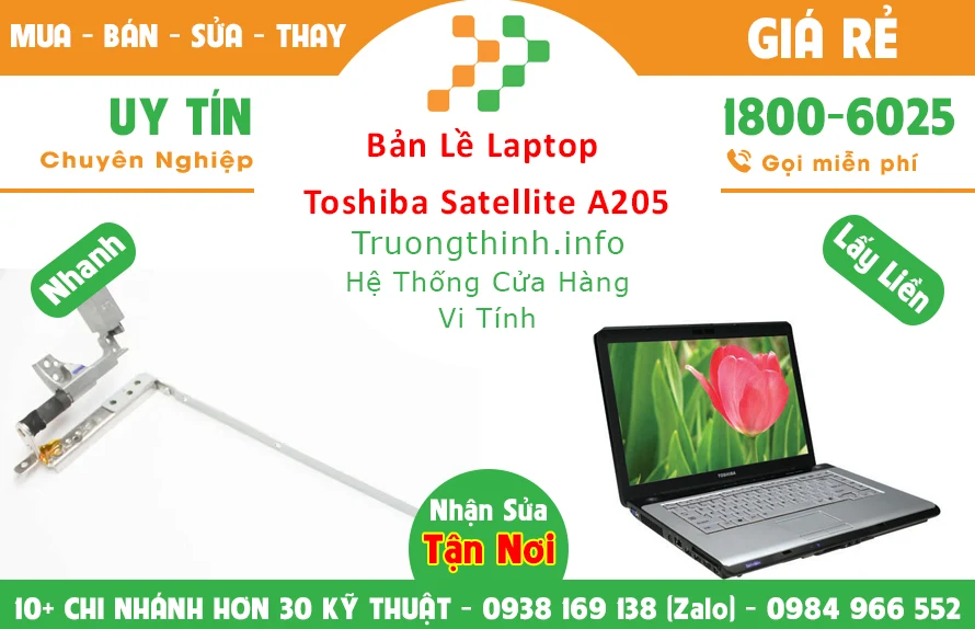 Bán Bản lề Laptop Toshiba Satellite A205 TPHCM