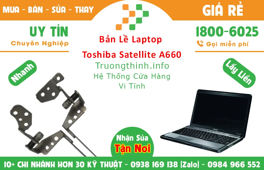 Bán Bản lề Laptop Toshiba Satellite A660 TPHCM