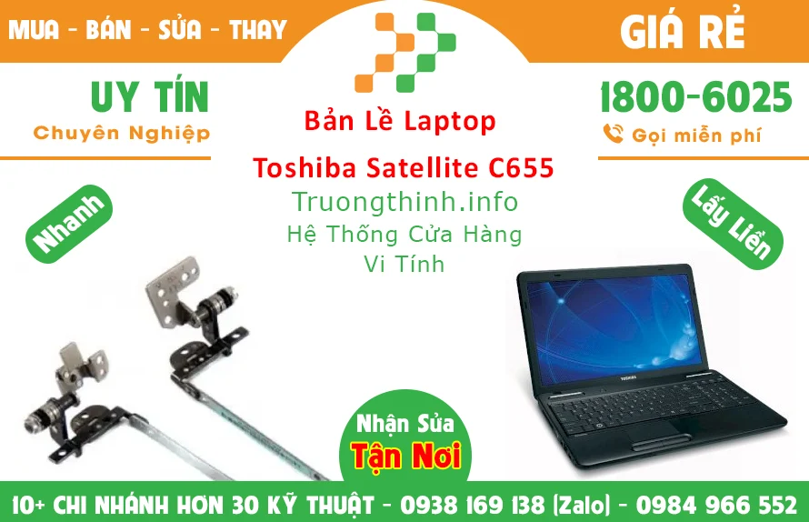 Bán Bản lề Laptop Toshiba Satellite C655 TPHCM