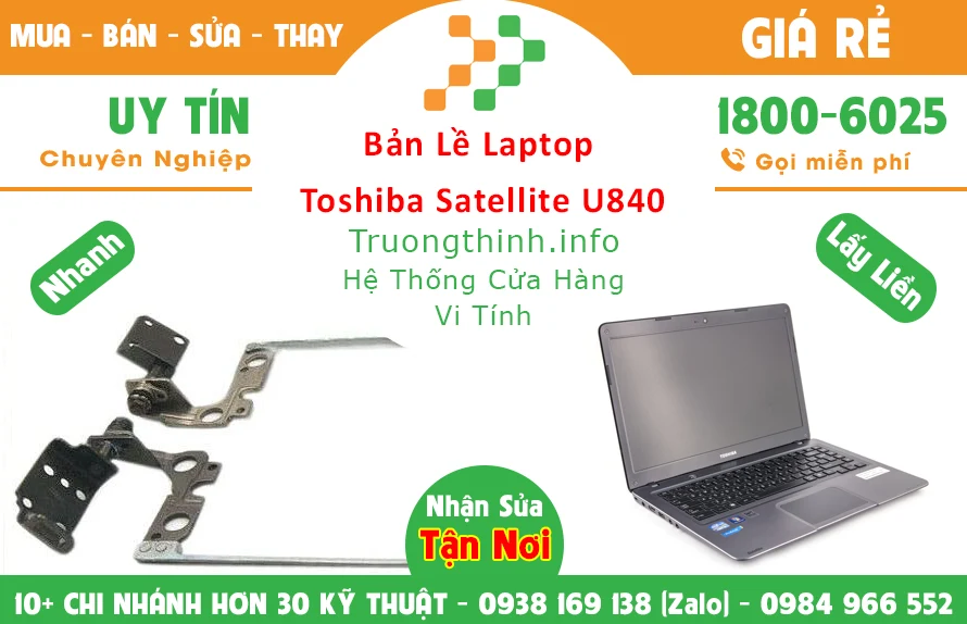 Bán Bản lề Laptop Toshiba Satellite U840 TPHCM