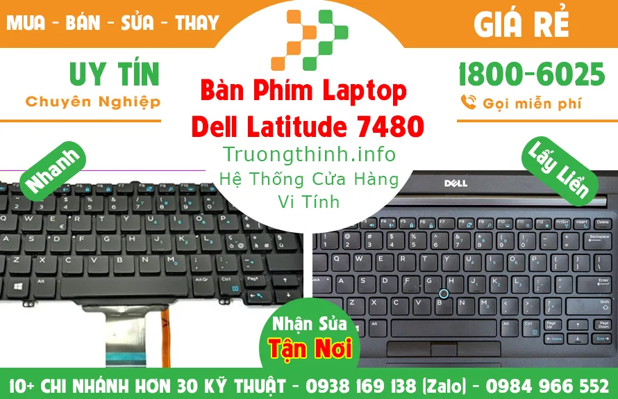 Bàn Phím Laptop Dell Latitude 7480 - Giá Rẻ | Vi Tính Trường Thịnh