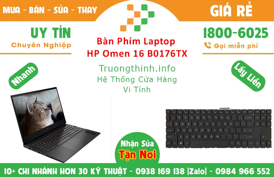 Bán Bàn Phím Laptop Hp Omen 16 B0176TX Chính Hãng Giá Rẻ