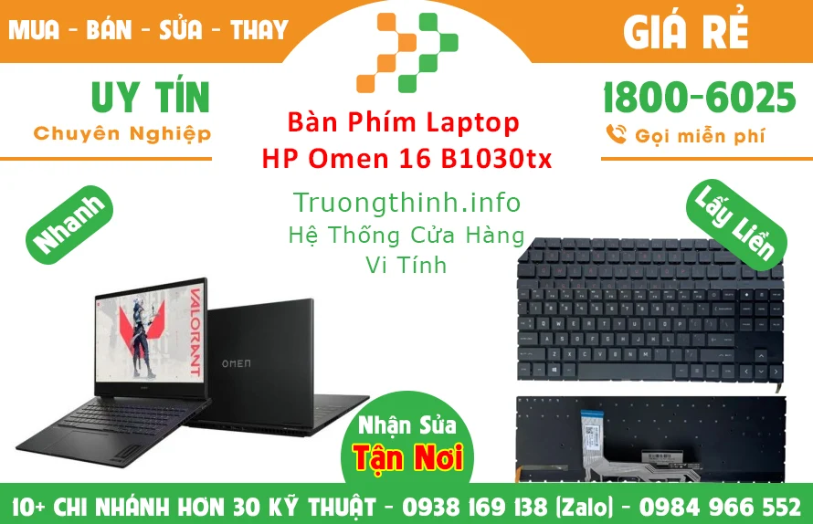 Bán Bàn Phím Laptop Hp Omen 16 B1030tx Chính Hãng Giá Rẻ