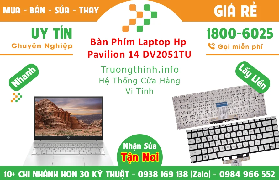 Bán Bàn Phím Laptop Hp Pavilion 14-DV2051TU Chính Hãng Giá Rẻ