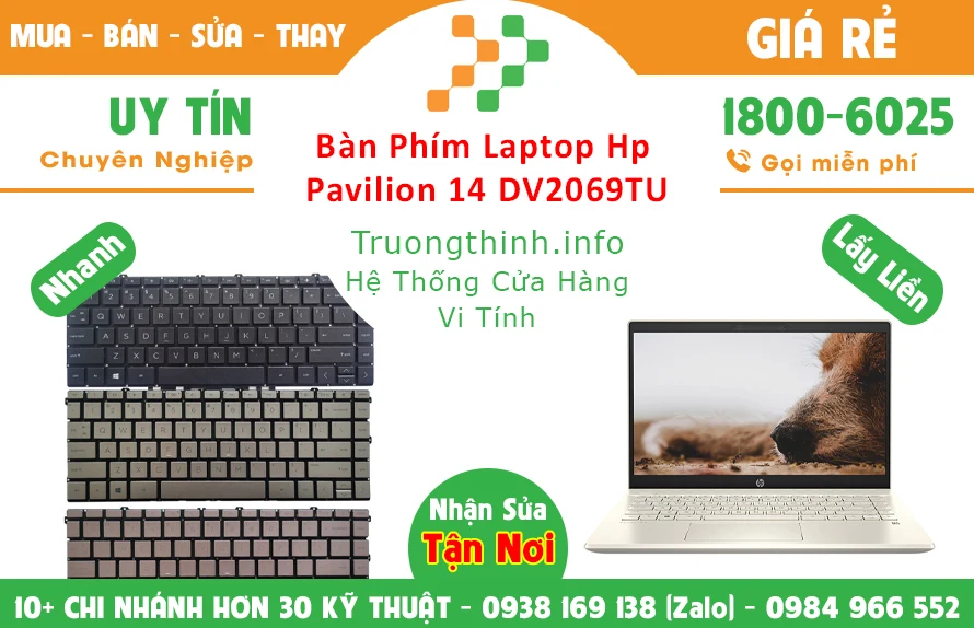 Bán Bàn Phím Laptop Hp Pavilion 14-DV2069TU Chính Hãng Giá Rẻ