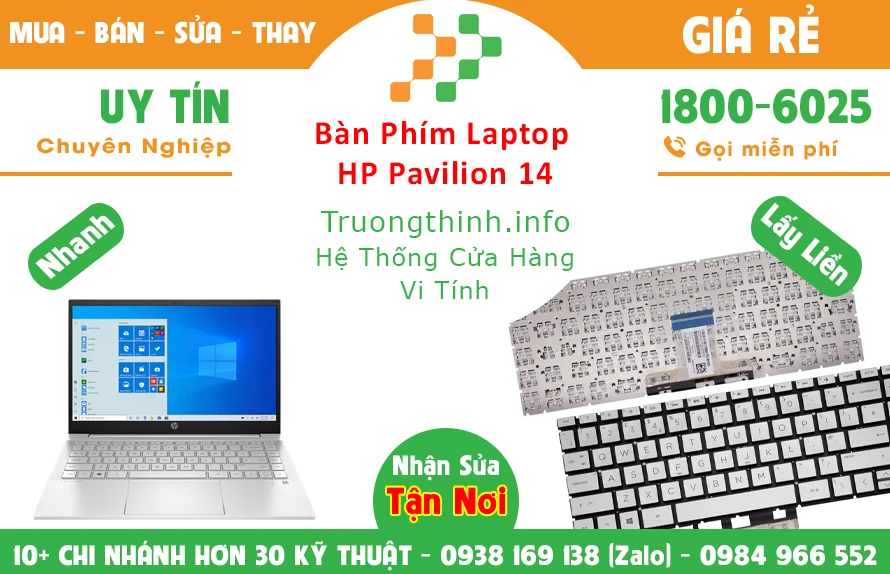 Bán Bàn Phím Laptop Hp Pavilion 14 Chính Hãng Giá Rẻ