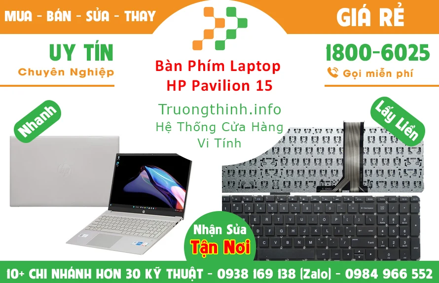 Bán Bàn Phím Laptop Hp Pavilion 15 Chính Hãng Giá Rẻ