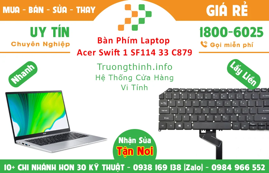 Bán Bàn Phím Laptop Acer Swift 1 SF114 33 C879 Chính Hãng Giá Rẻ