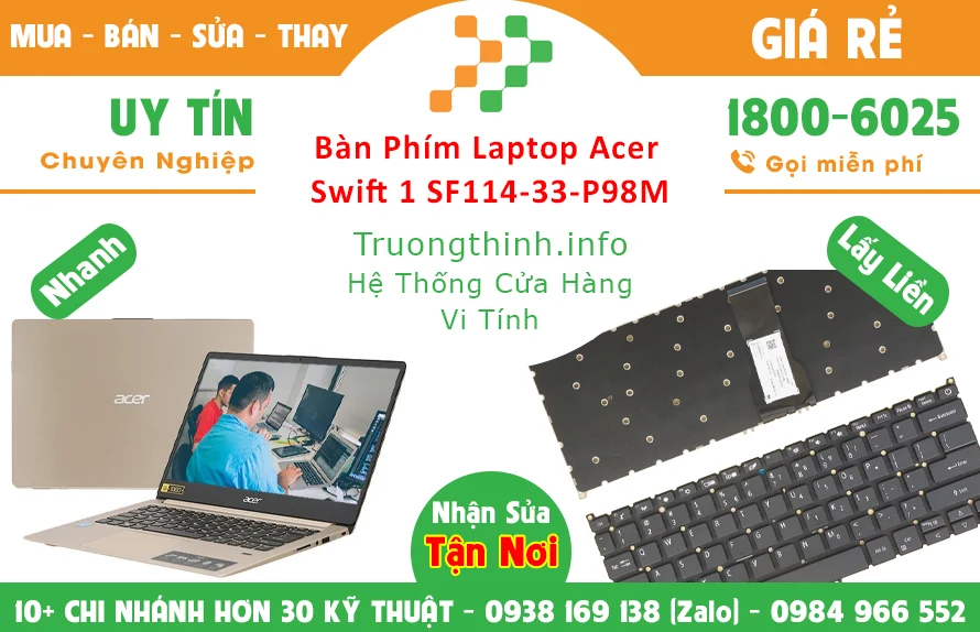 Bán Bàn Phím Laptop Acer Swift 1 SF114-33-P98M Chính Hãng Giá Rẻ