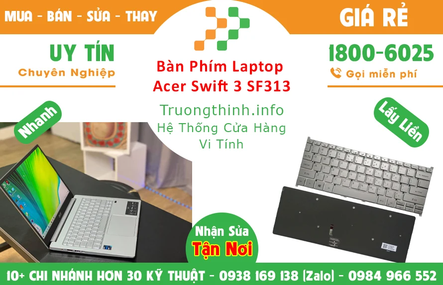 Bán Bàn Phím Laptop Acer Swift 3 SF315 Chính Hãng Giá Rẻ