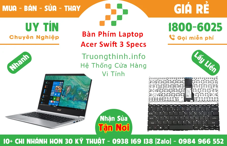 Bán Bàn Phím Laptop Acer Swift 3 Specs Chính Hãng Giá Rẻ