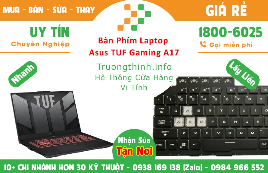 Bàn Phím Asus Tuf Gaming A17 Chính Hãng