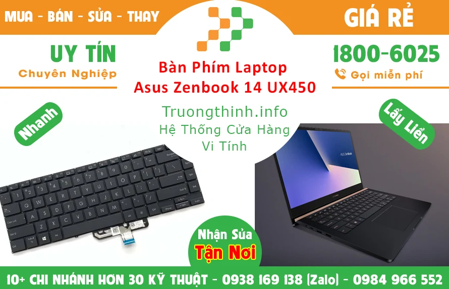 Bàn Phím Asus Zenbook 14 UX450 Chính Hãng