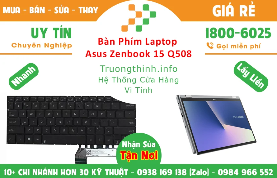 Bàn Phím Asus Zenbook 15 Q508 Chính Hãng