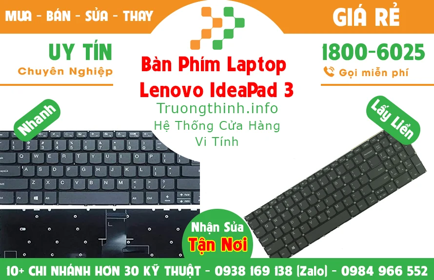 Thay Bàn Phím Laptop Lenovo Ideapad 3 Chính Hãng Giá Rẻ