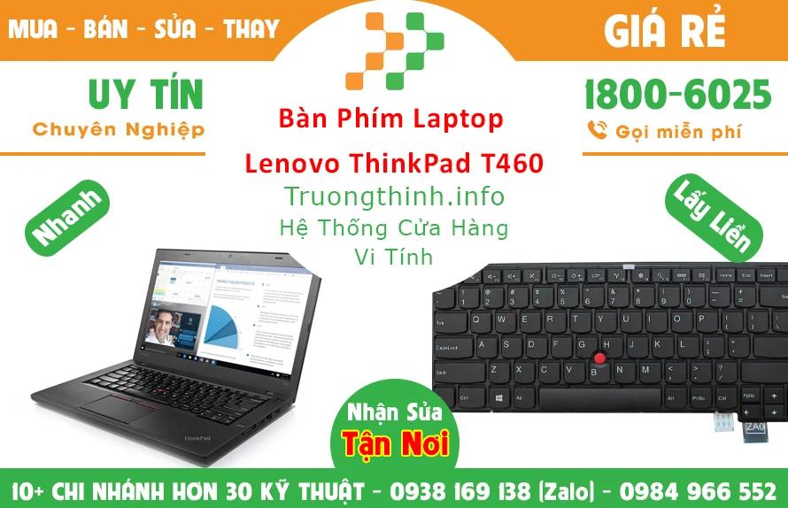 Bàn Phím Laptop Lenovo ThinkPad T460 Giá Rẻ Chính Hãng