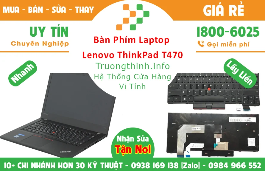 Bàn Phím Laptop Lenovo ThinkPad T470 Giá Rẻ Chính Hãng