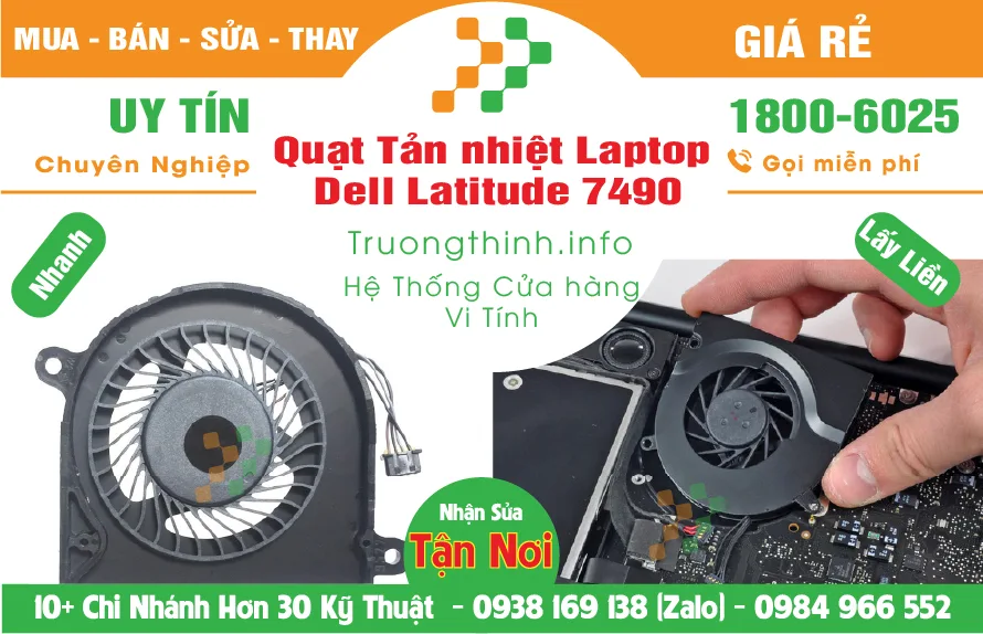 Quạt Laptop Dell Latitude 7490 | Vi Tính Trường Thịnh