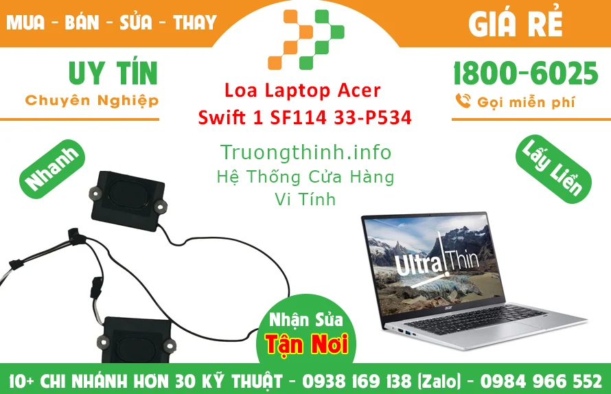 Bán Loa Laptop Acer Swift 1 SF114 33-P534