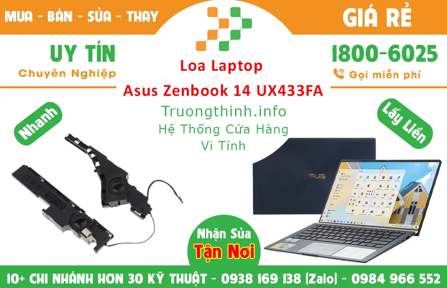 Loa Laptop Asus Zenbook 14 UX433FA Chính Hãng