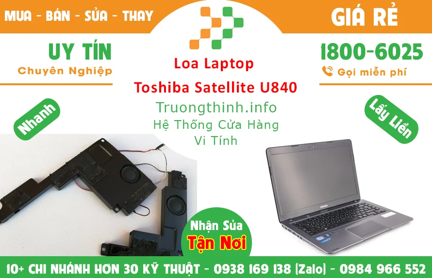 Loa Laptop Toshiba Satellite U840 Chính Hãng