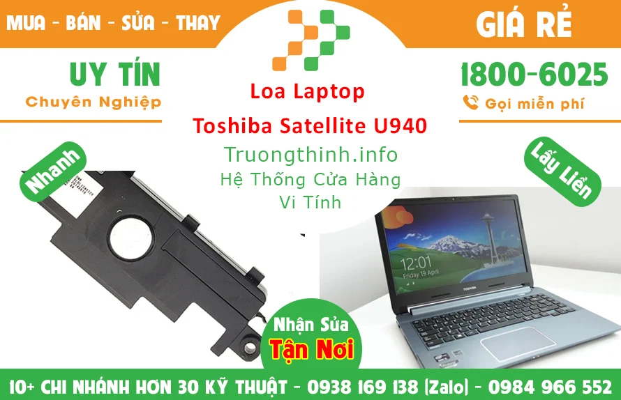 Loa Laptop Toshiba Satellite U940 Chính Hãng