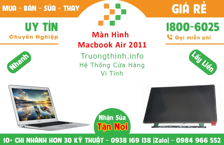 Địa Chỉ Bán Màn Hình Macbook Air 2011