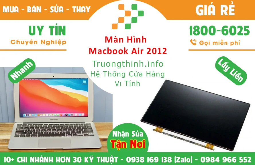 Địa Chỉ Bán Màn Hình Macbook Air 2012