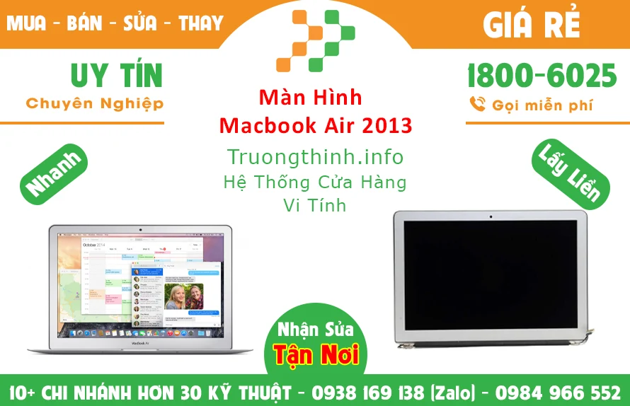 Địa Chỉ Bán Màn Hình Macbook Air 2013