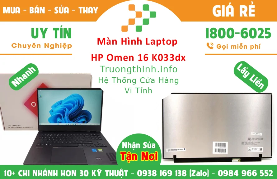 Màn Hình Laptop HP Omen 16 K0033dx Chính Hãng Giá Rẻ